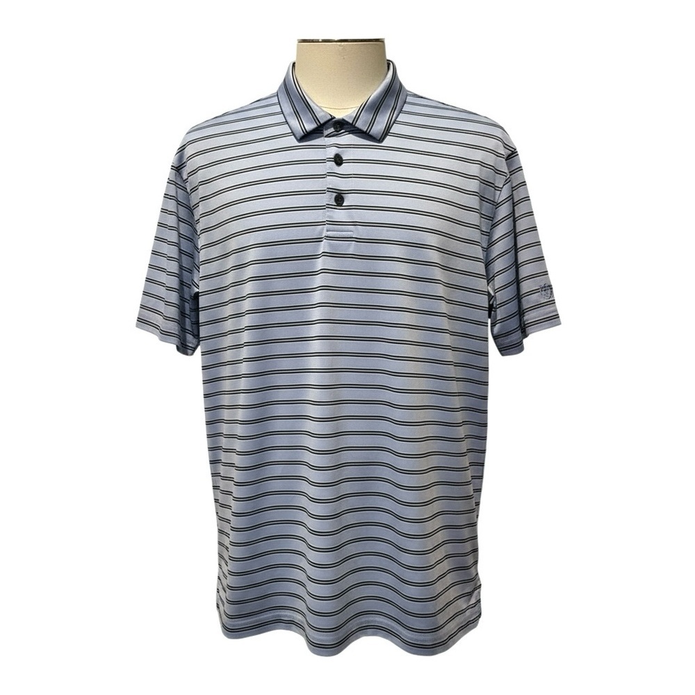 Ben Hogan Blue Stripe Performance Golf Polo Shirt Size M